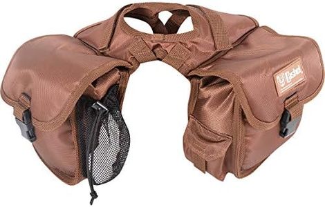 Cashel Quality Deluxe Small Horse Saddle Pommel Horn Bag, Padded Pockets, Camera or Cell Phone Pocket, Brown