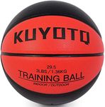 KUYOTQ 1.36KG/3LBS Weighted Heavy Basketball Training Equipment Size 7 Basketball 29.5" PU Leather Outdoor Indoor Basketball Men Women Youth Improving Ball Handling Dribbling Passing Skill(Deflated)