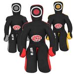 JAYEFO Beast 58 BJJ Brazilian JIU Jitsu Wrestling Grappling Dummy, Submission-Mixed, Martial Arts-MMA-Training Punching Throwing Boxing Bag Practice Karate Judo | (Black/RED, 5-FEET)