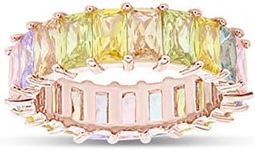 AFFY Eternity Rainbow Ring 18K Rose