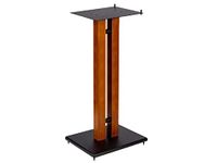 Monolith 32in Cherry Wood Speaker Stand with Adjustable Top Plate, Cherry (Each) Hold Speakers Weighing Up to 75 Pounds, Perfect for Center or Bookshelf Speakers