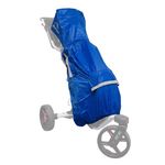 AXGLO Golf Cart Rain Cover -Waterproof - Rainproof - Lightweight - for Golf Push Cart - 3 Wheel - 4 Wheel - Electric Cart… (Blue)