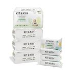 Kit & Kin Premium Eco Size 2 Starter Pack Bundle | Sustainable Baby Nappies & 99% Water Wipes | Hypoallergenic with Flash Dry High-Performance Layer | Size 2-152 Nappies, 240 Wipes