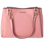 Michael Kors Handbag for women, Trisha Large Pebbled Leather Shoulder Bag, Tea Rose