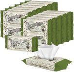 Asswipes Flushable Wipes (Bulk 24 Pack, 1080 wipes) - Personal Cleansing Body, Butt and Bathroom Wipes with Aloe & Vitamin E - Made Without Alcohol or Parabens