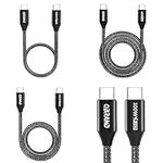 USB C to USB C Cable 3-Pack [1ft+3f