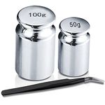 Calibration Weights for Digital Scale Balance 50g 100g Gram with 1pc Tweezer, Class M1, Scale Calibration Weight Set Kit Precision Weights (Set of 3)