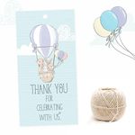 Thank You for Celebrating with Us. Its a Boy Gift Tags. Pack of 50. Baby Shower, Birth Ceremony, Birthday Celebration, Mundan