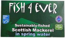 (10 PACK) - Fish4Ever - Mackerel in Spring Water | 125g | 10 PACK BUNDLE