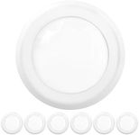 Sunco Lighting 5/6 Inch LED Disk Lights, Flush Mount Disc Recessed Ceiling Can Lighting, 1050 LM, 6000K Daylight Deluxe, Dimmable, 15W = 75W, Damp Rated ETL - 6 Pack