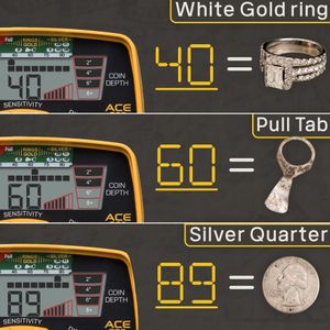 Garrett Ace 300 Metal Detector – Lightweight, Adjustable, LCD Display