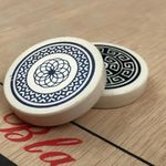 PZ&RV Professional Carrom Board MAN Made Ivory Striker | Size : Standard | for Carrom Board Game with Storage Case | Pack of 2 (Assorted Colour and Design with Any 1pc. Storage Case)