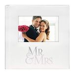 Malden Mr. and Mrs. Album with Memo Photo Opening Cover Holds 160 Photos, 4-Inch X 6-Inch