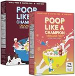 Poop Like a Champion High Fiber Cereal - [2-Pack] Cinnamon & Cocoa Cerea| Gluten Free Cereal | Natural Constipation Relief for Adults & Kids | 2 Pack…