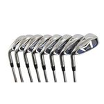 AGXGOLF Men's Left Hand Senior Flex, Tall Length (+1.0 inch) Same Length Tour Irons Set w/Graphite Shafts; AGXGOLF One Swing 4-9 Irons + Pitching Wedge + Bonus Sand Wedge; USA Built