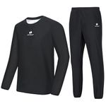 HOTSUIT Sauna Suit Men Weight Loss Sweat Jacket Gym Boxing Workout, Black, S