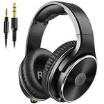 OneOdio HiFi Wired Headphones - Over Ear Headphones with Noise Isolation Dual Jack Professional Studio Monitor & Mixing Recording Headphones for Guitar Amp Drum Podcast Keyboard PC Computer