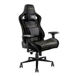 Trust Gaming Chair GXT 712 Resto Pro - Extra Comfortable and Highly Adjustable Ergonomic Office Chair, Full 360 Rotatable Seating, High-Density Padding, 90-180 Adjustable Backrest, PC/Computer - Black