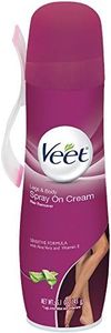 Veet Spray On Hair Removal Cream, 5.1 oz, for Legs & Body (Pack of 12)