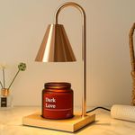 AuraDecor Candle Warmer Dimmmable Light Electric Candle Wax Warmer Lamp with 2 Bulbs, Candle Melting Lamp with Premium Scented Jar
