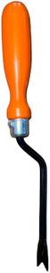 Tejas Mild Steel & Plastic Hand Weeder with PVC Grip (Matte Black & Orange)