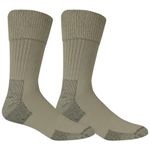 Dr. Scholl's Men's Diabetes and Circulatory Advanced Relief Crew Socks 2 Pair, Khaki Shoe Size: 7-12 (Large)