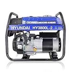 Hyundai Petrol Generator, 210cc / 7hp 3.2kw, Recoil Start Silent Generator, Multi-purpose open-frame Ideal for site use, commercial use, trade use or simply home/garage use with 3 Year Warranty