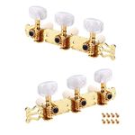 THE STYLE SUTRA Classical Guitar Tuner Tuning Keys Pegs Machine Heads Complete Set Gold