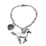 BANCHELLE Horse Bracelet with Heart Pendant