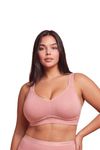 Van Heusen Women Minimizer Bra - Cotton Elastane - Wireless, Non Padded, Full Coverage, Plus Size_22011_Old Rose_38DD