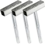 3 Pieces Grinding Wheel Dresser Diamond Grinding Wheel Dresser Stone Dresser Bench Grinder Dressing Tool for Grinding Deburring Wheels, Silver