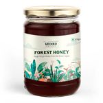 Vediko Origins Farm Fresh Raw Forest Honey (500 Gm) | 100% Pure And Natural Unprocessed Single Origin Basil Honey | Respiratory Booster