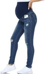 POSHGLAM Women's Maternity Jeans Ov