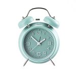 HZDHCLH Kids Learning Alarm Clock for Boys/Girls, Silent Small Cute Table Clocks Battery Powered, 4 inch Analog Alarm Clock for Bedrooms