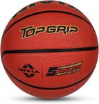 Nivia Top Grip Soft Rubberized Moulded Basketball/Suitable for Hard Surface, Wooden Flooring & Indoor Synthetic Surface (Size - 5, Multicolor)