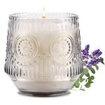 Lavender & Eucalyptus Scented Candle for Home - Aromatherapy Candles - Candle Gifts for Women & Men, Candles for Home Scented, Aromatherapy Candles, Luxury Glass Jar Candles - 7 oz Soy Candles