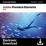 Adobe Premiere Elements 2026 | 3-year term licence |1 Device|1 User|PC/MAC|Digital Download