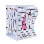 BeeWee® Bookends Unicorn Book Stand Shelf Organiser (Unicorn White)