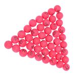 Orange Tennis Balls 100 Pieces Numbered Balls, 1-100 Balls Table Tennis Balls Printed Pong Balls with Numbers for DIY Project Bingo Game Entertainment