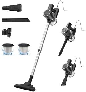 3-in-1 Corded Vacuum Cleaner, 28 KPa Upright Handheld Stick Vacuum, 600W 7 Meter Cable Lightweight Vacuum Cleaner with Overheating Protection, 800 ML Dust Bin Handle Vacuum for Floors Pet Hair Carpet