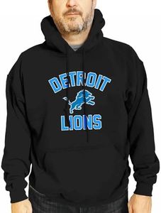 Detroit Lions Gameday Hoodie Pullover Sweatshirt - Black, XXX-Large
