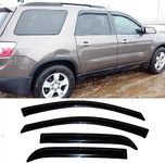 Deebior 94632 Side Window Deflector Set, 4pcs Outside Mount Tape-On Shade Rain Guards, Wind Visors fit for 2007-2016 GMC Acadia, 2007-2010 Saturn Outlook