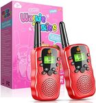 Girls Toys Age 3-12, Exssary Kids Walkie Talkie 3-12 Year Old Girl Gifts Outdoor Toys for Kids 3-12 Popular Kids Toys Teen Girls Gift Ideas Red