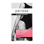 Parissa Legs & Body Wax Strips Kit Value Pack for Body Hair Removal, At-Home Waxing Kit with Ready-to-Use Large Wax Strips, 5ml Aftercare Oil, Suitable for All Hair Types, Skin-Safe (48 Pack)