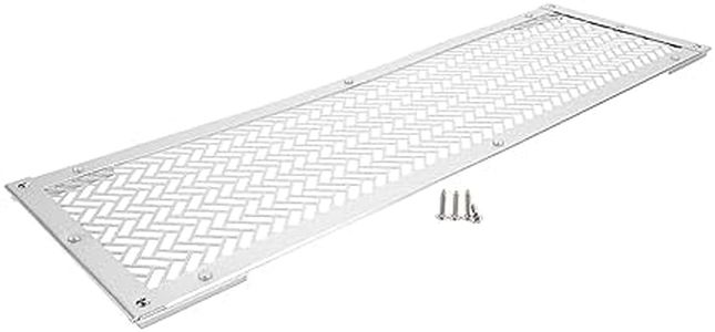 Camco Premium Upper RV Screen Door Grille | Aluminum | Adjusts from 24" to 29" (43994)