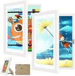 2 Pack Kids Art Frame, 8.5x11 Front