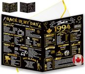 30th Birthday Card, Jumbo 30th Anniversary Card, CANADA 25x20cm Back in 1994, Gilding Happy 30th Birthday Card for Woman, Men, Funny 30 Birthday Gifts for Wife, Husband, Him, Her