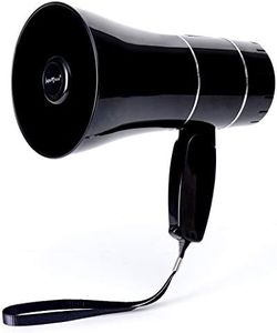 japomizuno Bullhorn/Rechargeable Megaphone speaker with 240's Recording,Siren,U-Disk Player,Rechargeable Battery Included (Black)