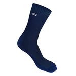 HEELIUM Bamboo Fibre Crew Socks for Men, Formal Full Length, Odour Free & Breathable, Pack of 1, Navy Blue