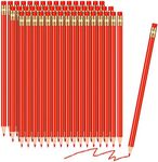 Chinco 48 Pieces Pre Sharpened Red Erasable 2 HB Grading Pencil for Checking Tests Map Coloring Editing Office Favors